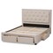 Baxton Studio Aurelie Modern Light Beige Upholstered King Size Storage Bed 145-8127 - alternate 8